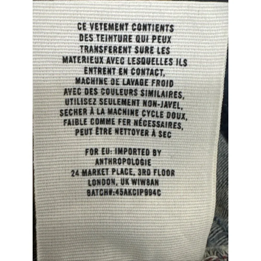 Anthropologie Pilcro and the Letterpress Women's 30 Stet‎ Fit Blue Jeans 33" - Picture 15 of 16